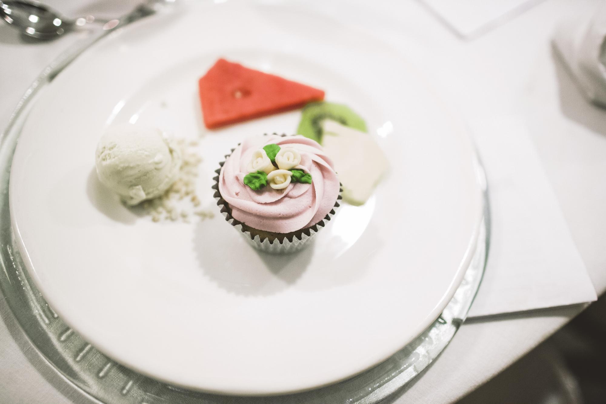 Elegancki talerz z fine dining